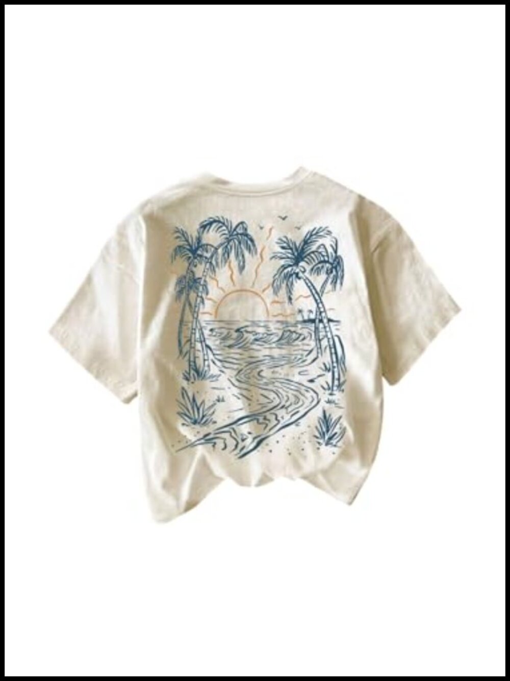 SOLY HUX Women's Tropical Graphic Short Sleeve Tee Vacation Summer Top